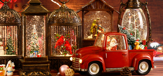 Lighted Musical Snow Globes for 2022 Christmas, by Highly Rated Brand HOLYHOM on Amazon