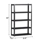 Beestmueble 5 Tier Metal Storage Shelves, Heavy Duty Steel Utility Shelves with Adjustable Metal Shelves, High Weight Capacity, Garage Organization Storage Rack, 31.5" W x 15.8" D x 63" H.