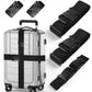 Luggage Strap Tag Belt Set – Vinoil 2X Heavy Duty Adjustable Suitcase Luggage Belt Strap | 1x Adjustable Bag Strap Luggage Attachment Strap | 2X Luggage Tags with Loops | Travel Accessories-Orange.