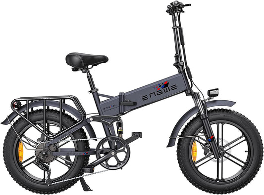 ENGWE Upgrade Folding Electric Bicycle for Adults 750W 48V16Ah Build-in Lithium Large Battey Long Range 20 * 4.0" Fat Tire E-Bike All Terrien Mountain Snow Beach City Cruiser Electric Bike Engine Pro.